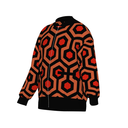 Overlook Hotel Carpet Knitted Bomber Jacket - The Shining Inspired Knitwear