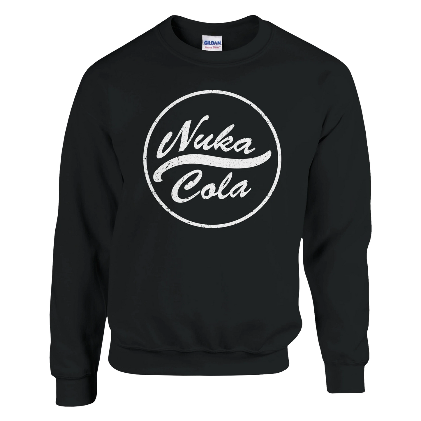 Nuka Cola Distressed Front Logo Sweatshirt | Red or Black | Fallout Style