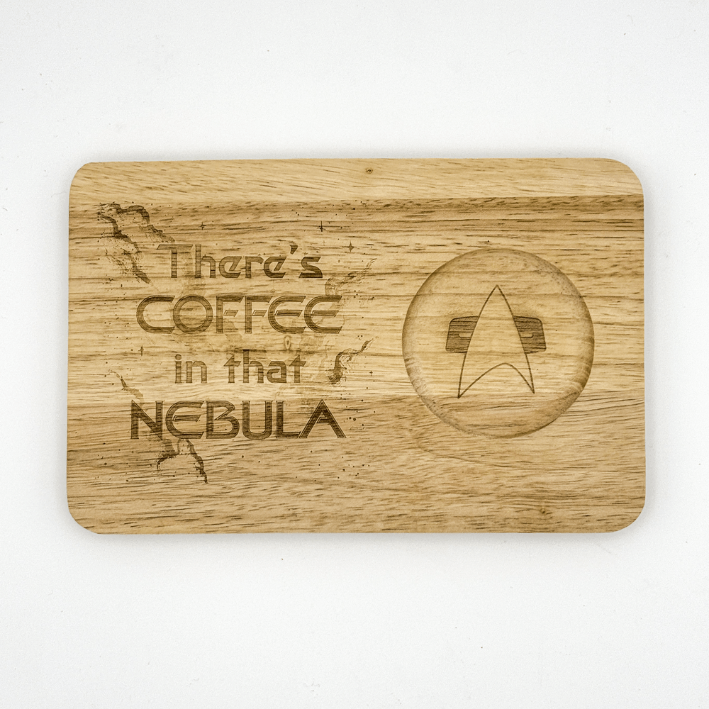 Voyager "There's Coffee in that Nebula" Breakfast Board | Chopping Board