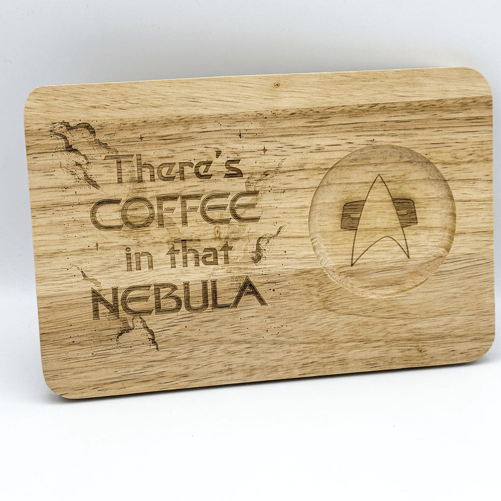 Voyager "There's Coffee in that Nebula" Breakfast Board | Chopping Board