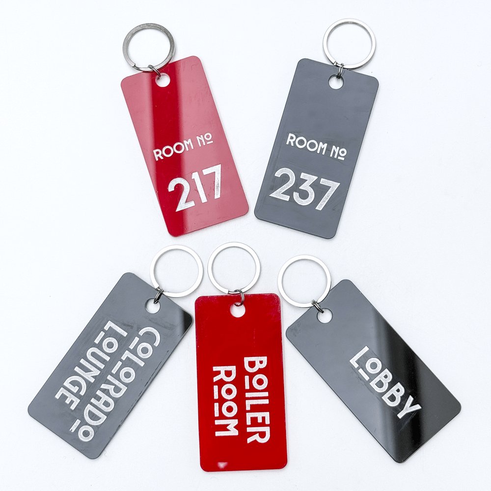 Overlook Hotel Key Holder | The Shining Memorabilia | Carpet Pattern | Laser Cut Wooden Keychain Rack