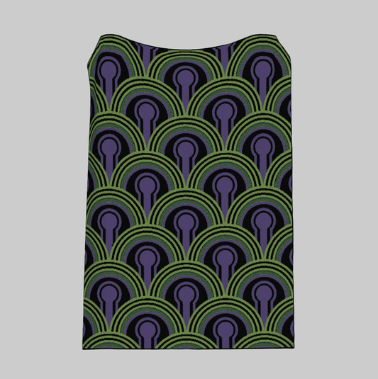 Room 237 wallpaper pattern knitted blanket