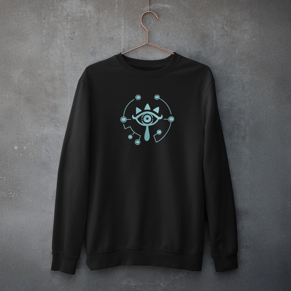 Zelda Sheikah Eye Embroidery Hoodie | Glow in the Dark | LoZ | TOTK | BOTW
