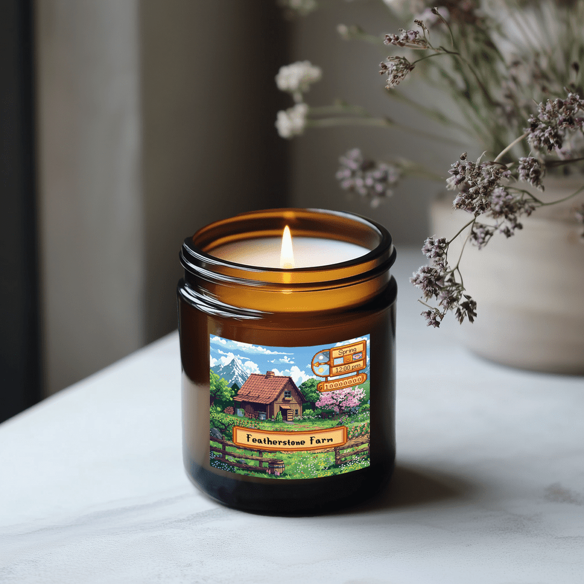Stardew Valley Seasonal Scented Candle | Spring - Summer - Autumn - Winter | Personalised SDV Gift