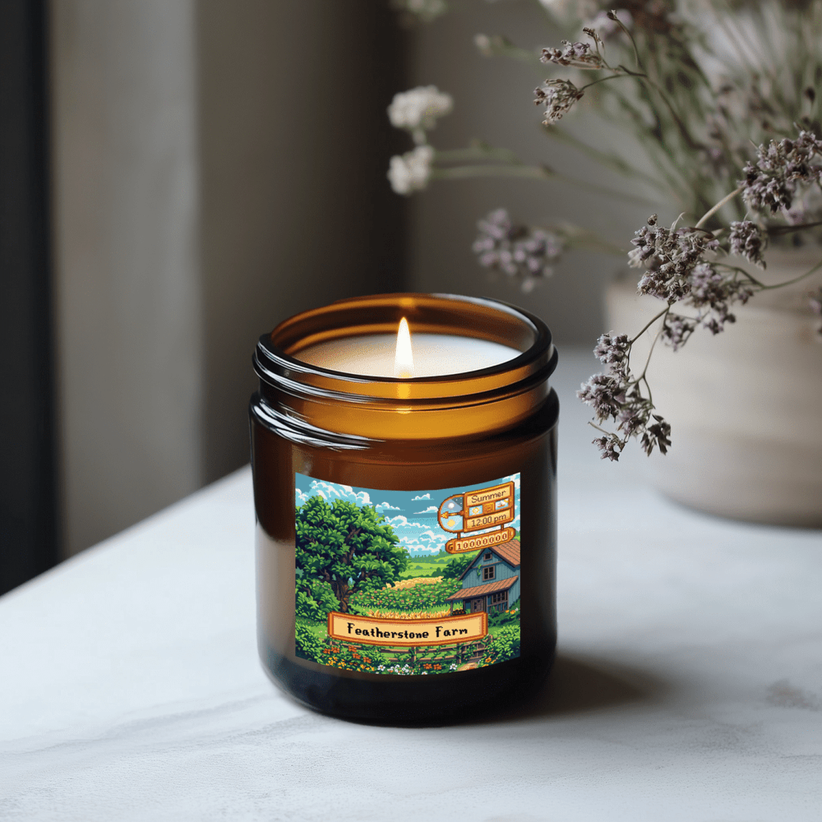Stardew Valley Seasonal Scented Candle | Spring - Summer - Autumn - Winter | Personalised SDV Gift