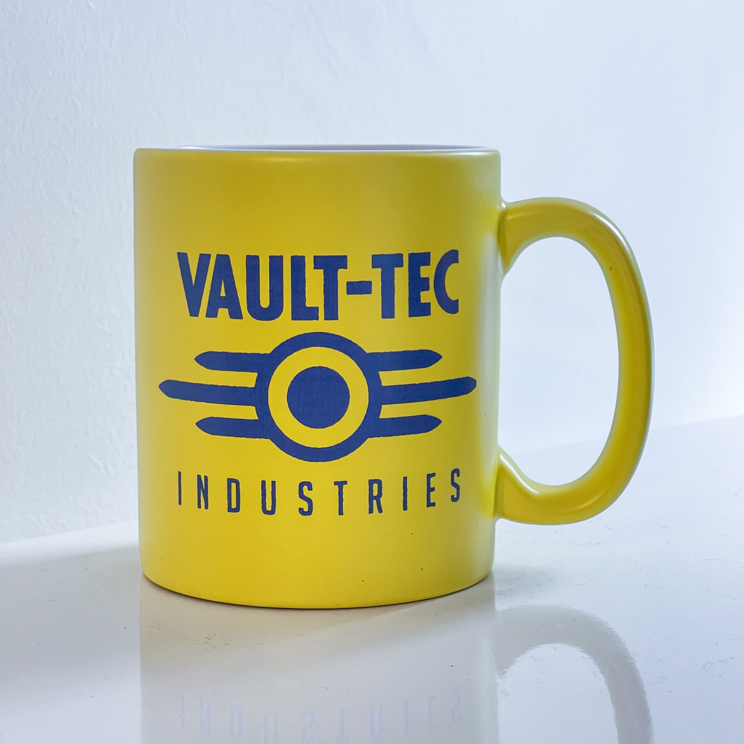 Fallout Mug | Vault-Tec Industries Logo | Yellow or Blue Matte