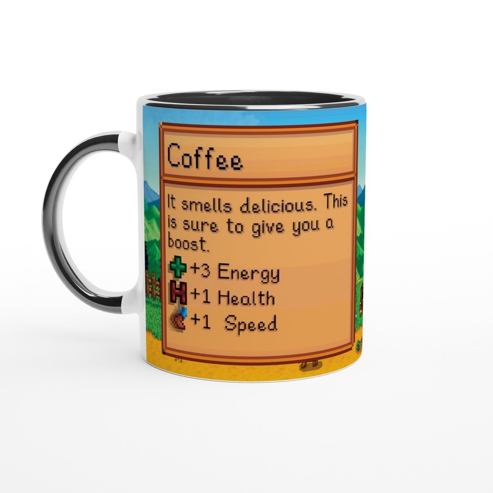 Stardew Valley Mug | Item Card | Farm Scene | Video Gaming Gift | 11oz Ceramic