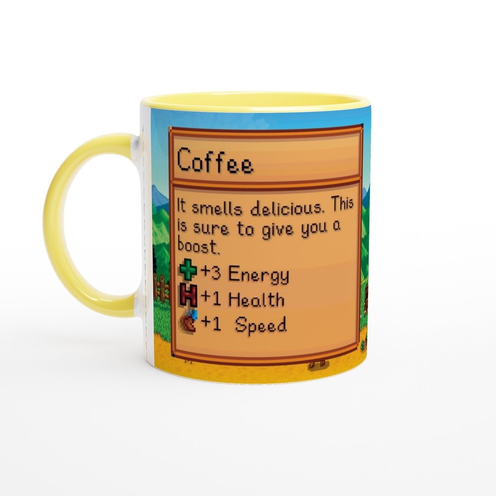Stardew Valley Mug | Item Card | Farm Scene | Video Gaming Gift | 11oz Ceramic