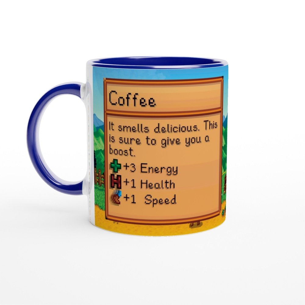 Stardew Valley Mug | Item Card | Farm Scene | Video Gaming Gift | 11oz Ceramic