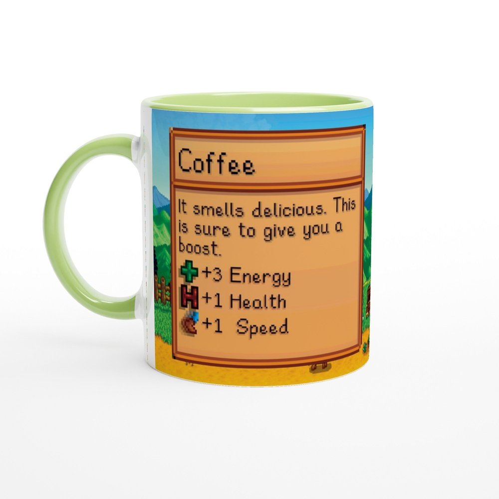 Stardew Valley Mug | Item Card | Farm Scene | Video Gaming Gift | 11oz Ceramic