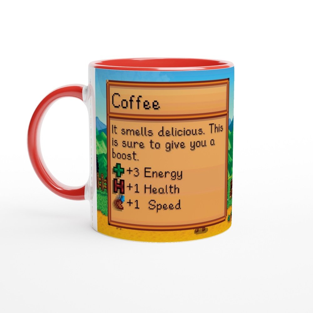 Stardew Valley Mug | Item Card | Farm Scene | Video Gaming Gift | 11oz Ceramic