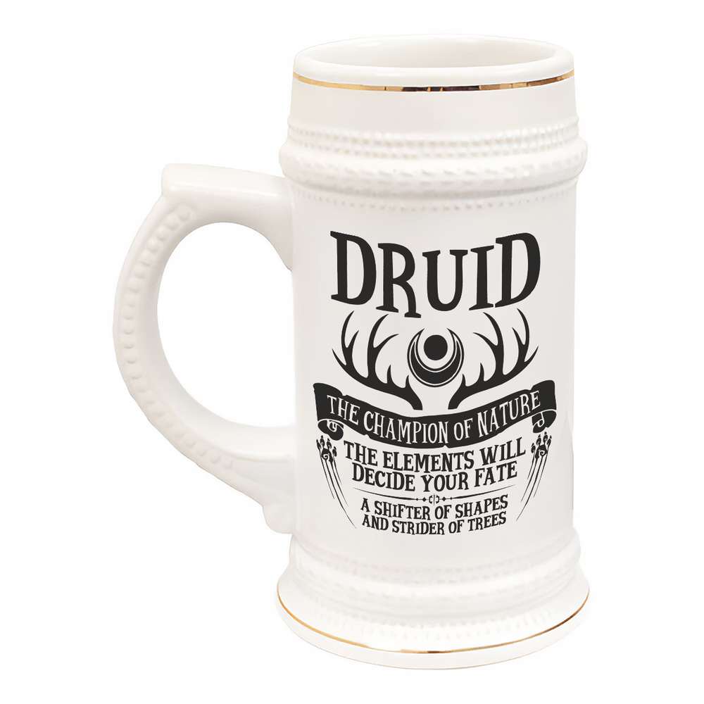 D&D Character Class Tankard | DnD Beer Stein | Enormous Mug | 22oz Ceramic | TTRPG Gift Idea