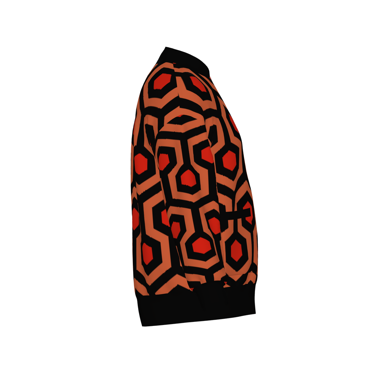 Overlook Hotel Carpet Knitted Bomber Jacket - The Shining Inspired Knitwear