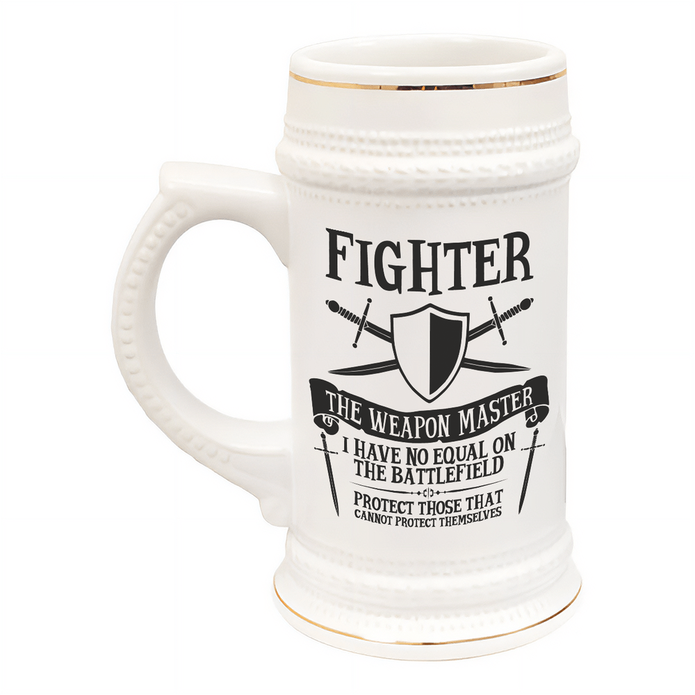 D&D Character Class Tankard | DnD Beer Stein | Enormous Mug | 22oz Ceramic | TTRPG Gift Idea