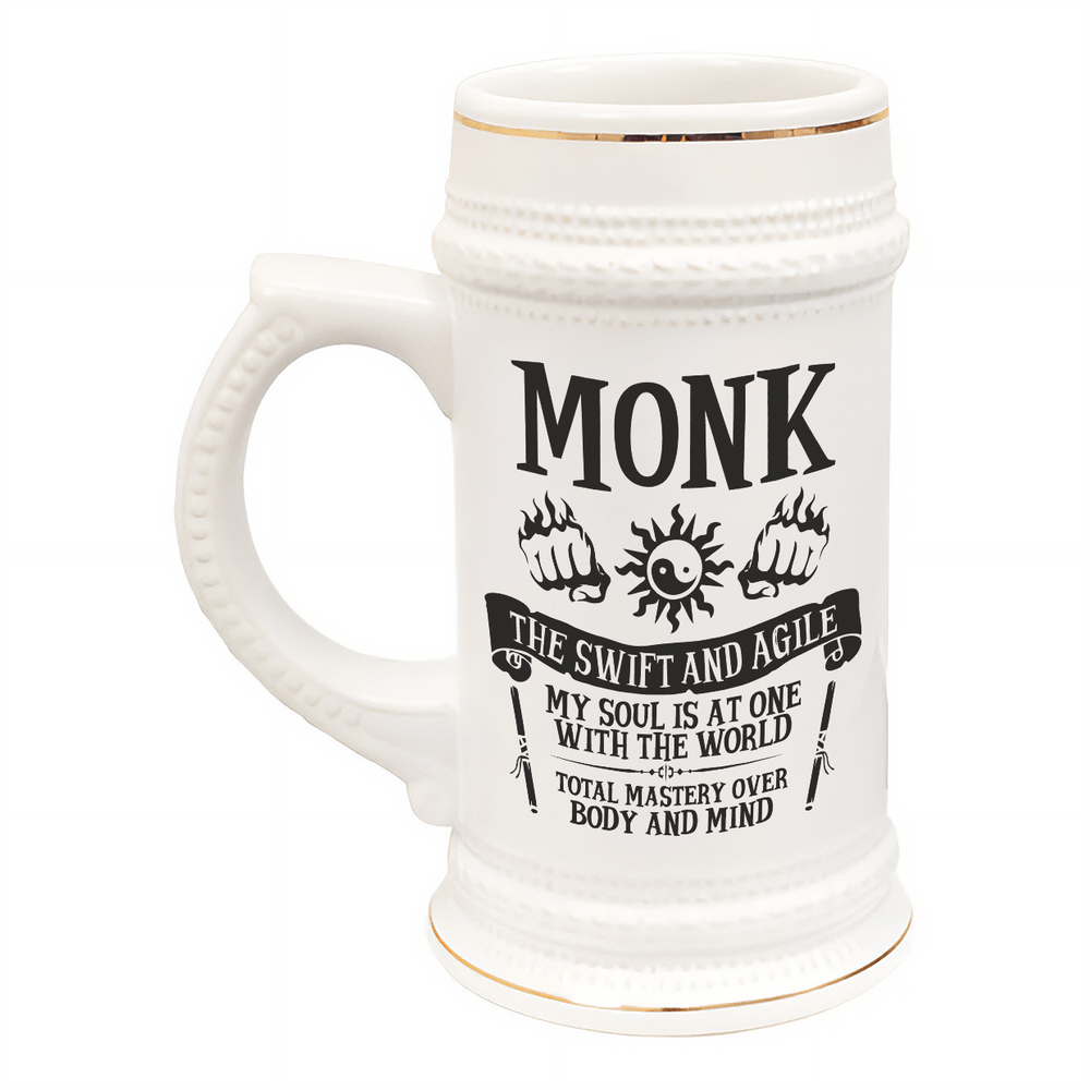 D&D Character Class Tankard | DnD Beer Stein | Enormous Mug | 22oz Ceramic | TTRPG Gift Idea