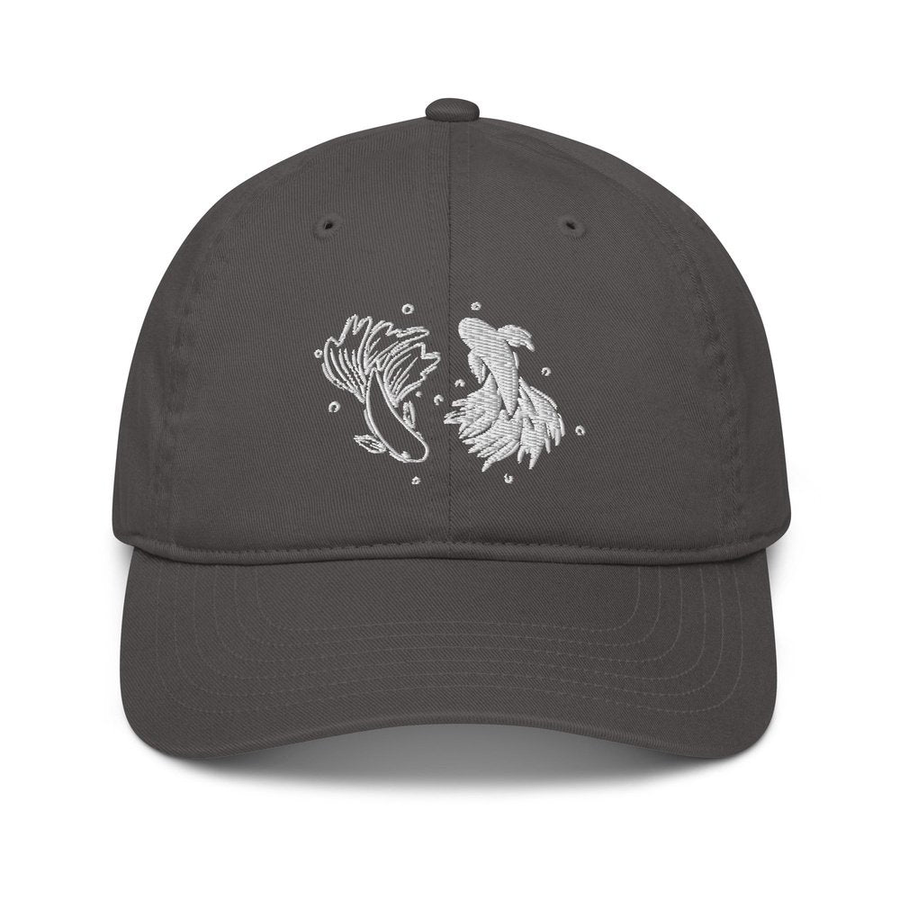 Jujutsu Kaisen Hat | Embroidered Baseball Cap | Betta Fish | Yin Yang | Gojo | Geto | Anime / Manga | Cotton / Corduroy