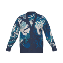 Witcher Inspired Knitted Cardigan - Pixel Art Fantasy Knitwear