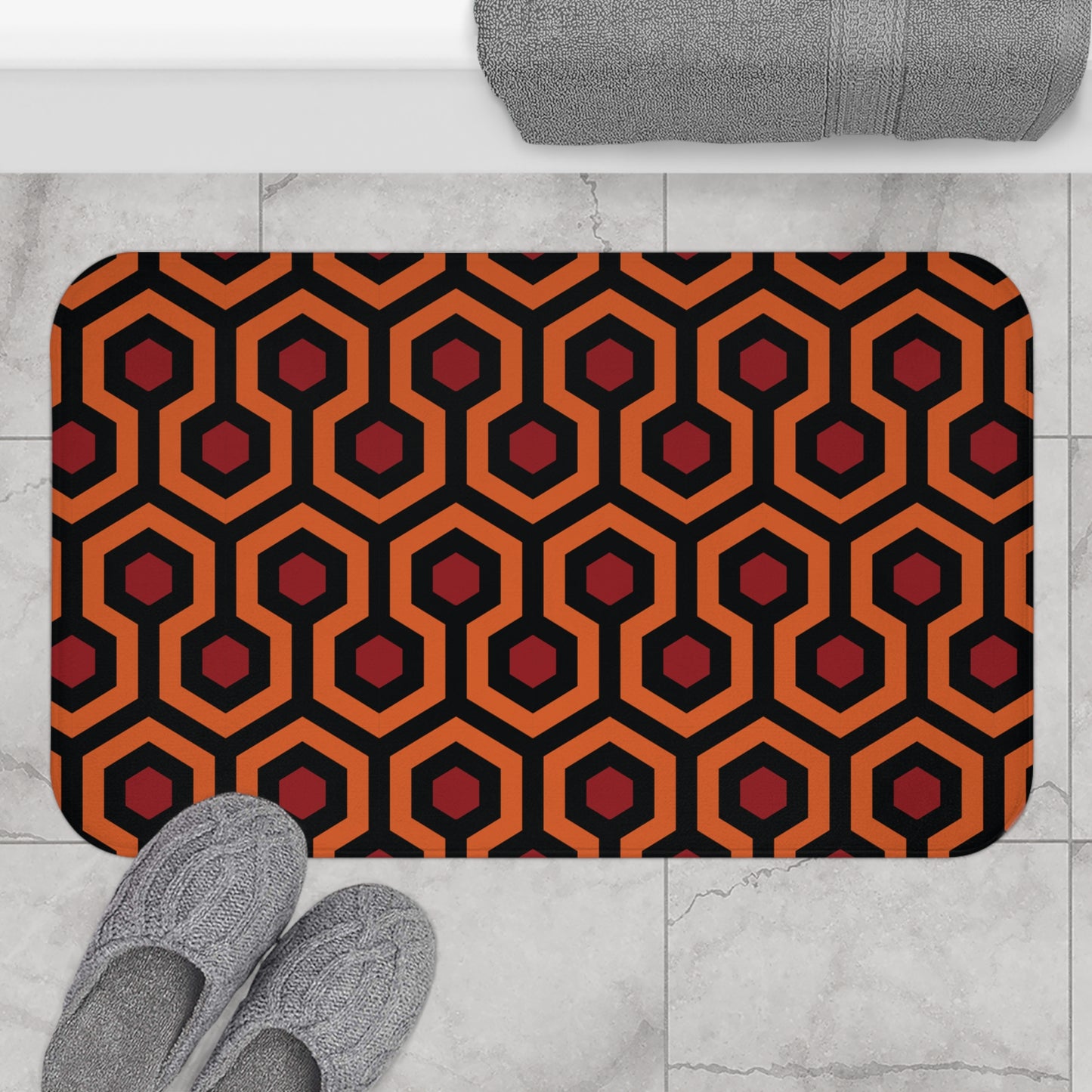 Overlook Hotel Carpet Pattern Bath Mat - The Shining Gift
