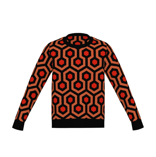 Overlook Hotel Carpet Pattern Sweater, The Shining Knitted Pullover Jumper