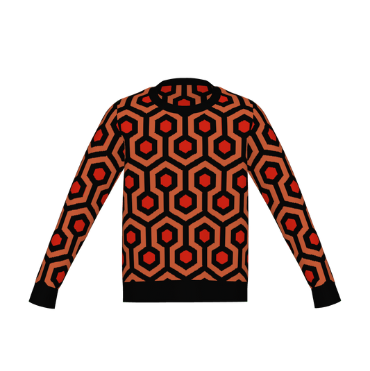 Overlook Hotel Carpet Pattern Sweater, The Shining Knitted Pullover Jumper