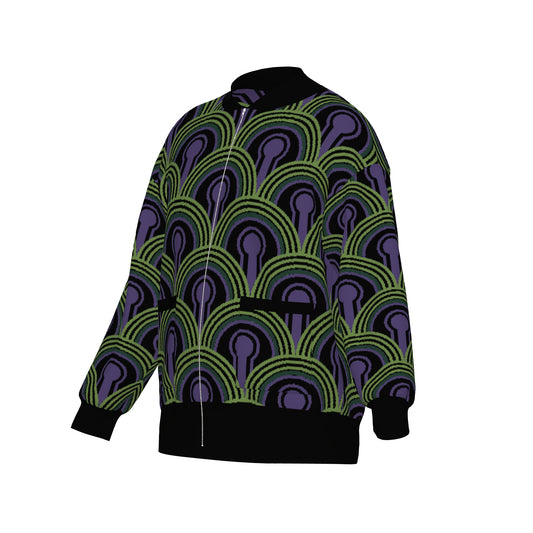 Room 237 Wallpaper Knitted Bomber Jacket - The Shining Inspired Knitwear