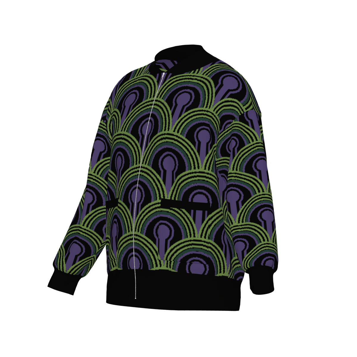 Room 237 Wallpaper Knitted Bomber Jacket - The Shining Inspired Knitwear