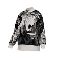 Witcher Inspired Knitted Bomber Jacket - Pixel Art Fantasy Knitwear