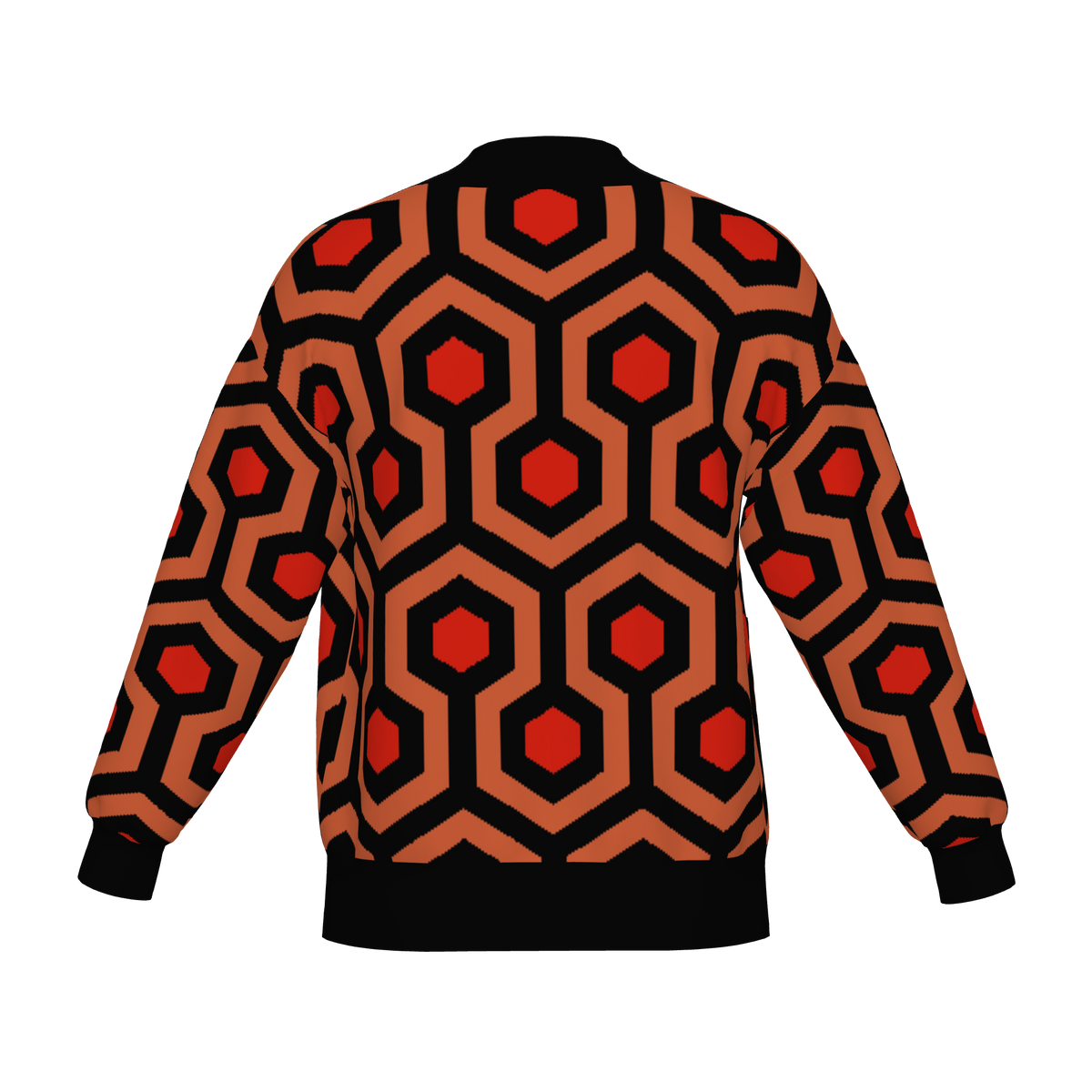 Overlook Hotel Carpet Knitted Bomber Jacket - The Shining Inspired Knitwear