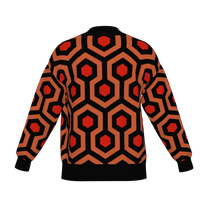 Overlook Hotel Carpet Knitted Bomber Jacket - The Shining Inspired Knitwear