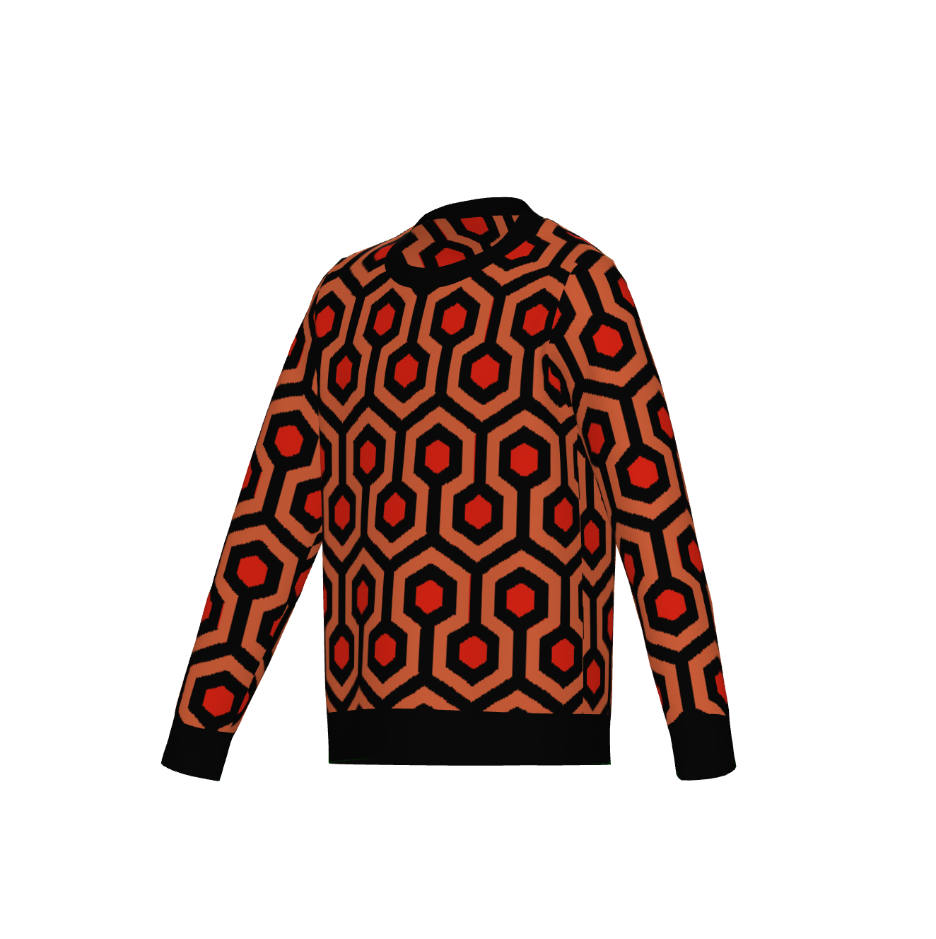 Overlook Hotel Carpet Pattern Sweater, The Shining Pullover, Retro Horror Knitwear