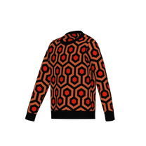 Overlook Hotel Carpet Pattern Sweater, The Shining Pullover, Retro Horror Knitwear