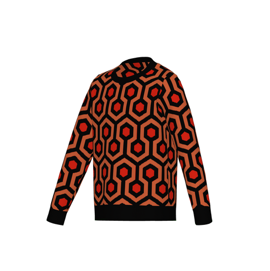 Overlook Hotel Carpet Pattern Sweater, The Shining Knitted Pullover Jumper