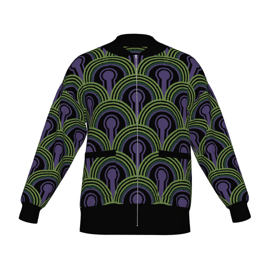 Room 237 Wallpaper Knitted Bomber Jacket - The Shining Inspired Knitwear
