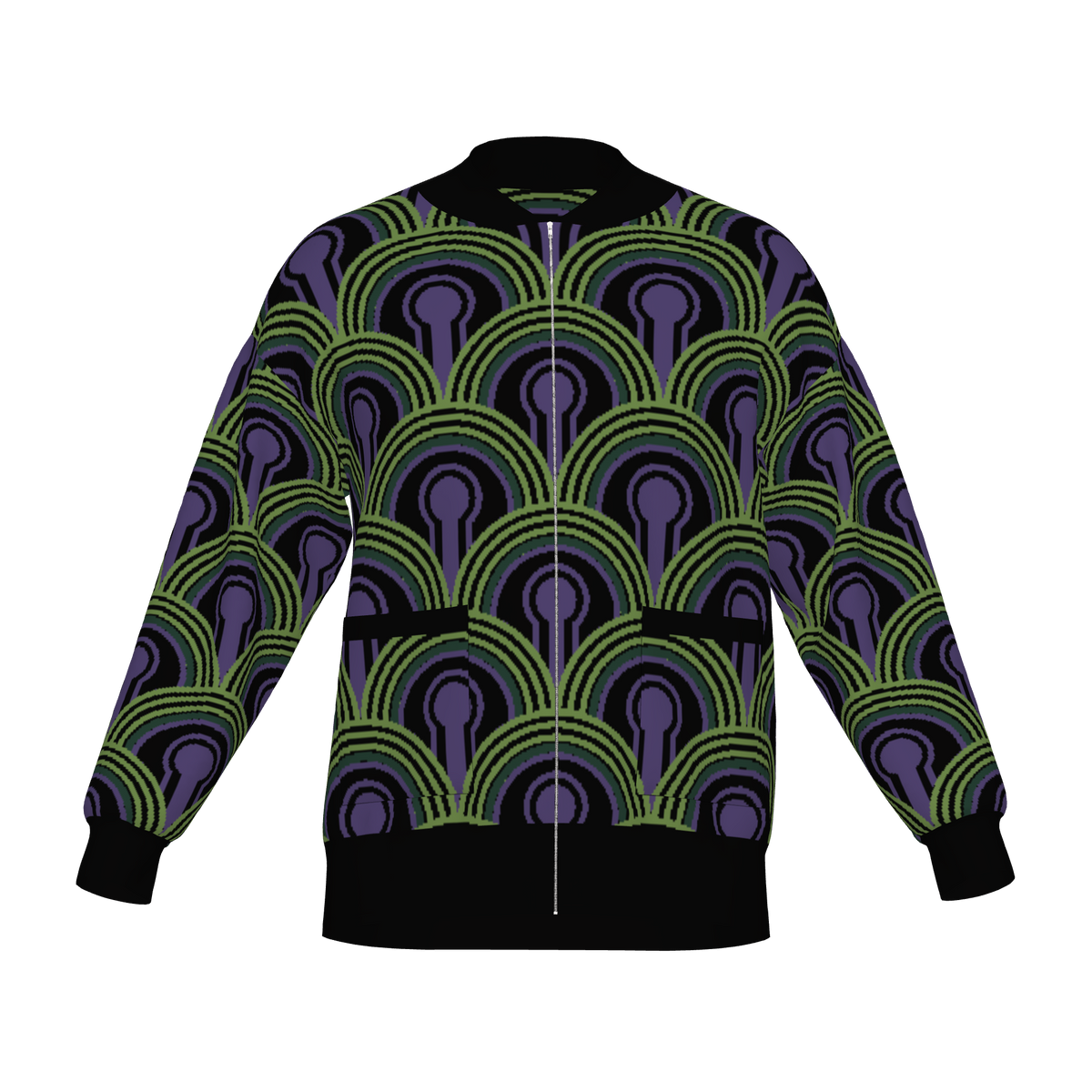 Room 237 Wallpaper Knitted Bomber Jacket - The Shining Inspired Knitwear