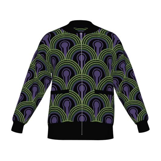 Room 237 Wallpaper Knitted Bomber Jacket - The Shining Inspired Knitwear