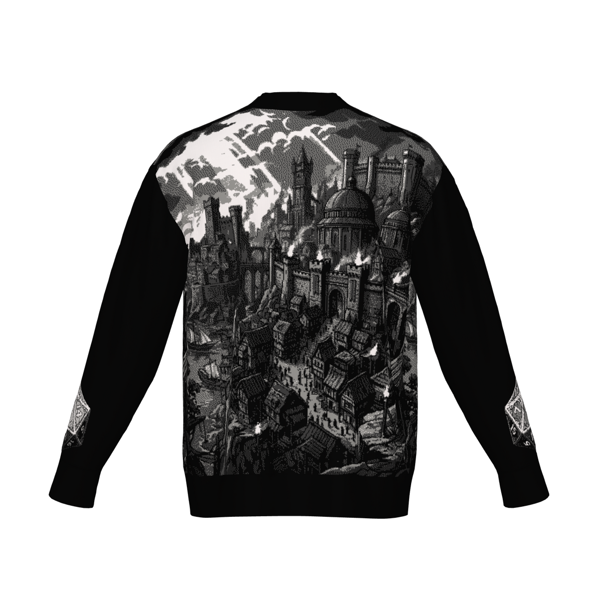 Baldur's Gate Cityscape Cardigan - BG3 Inspired Knitwear