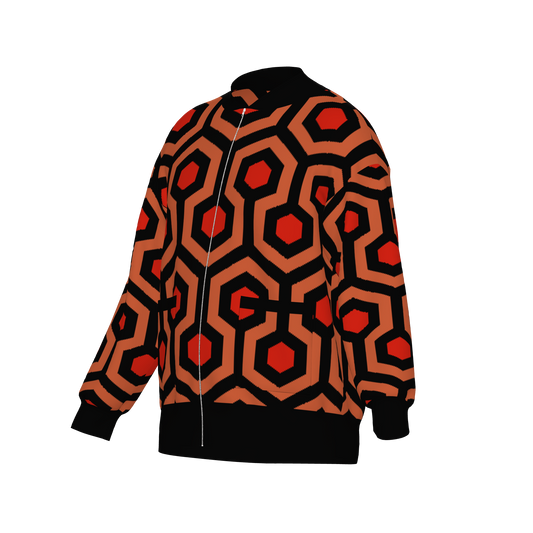 Overlook Hotel Carpet Knitted Bomber Jacket - The Shining Inspired Knitwear
