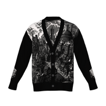 Baldur's Gate Cityscape Cardigan - BG3 Inspired Knitwear