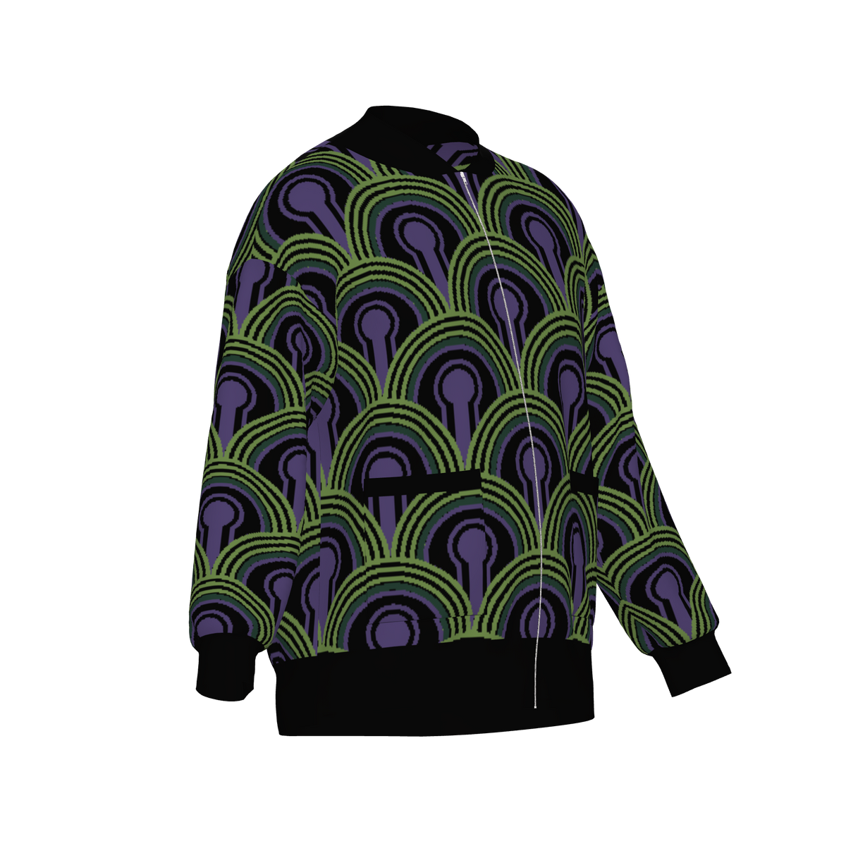 Room 237 Wallpaper Knitted Bomber Jacket - The Shining Inspired Knitwear