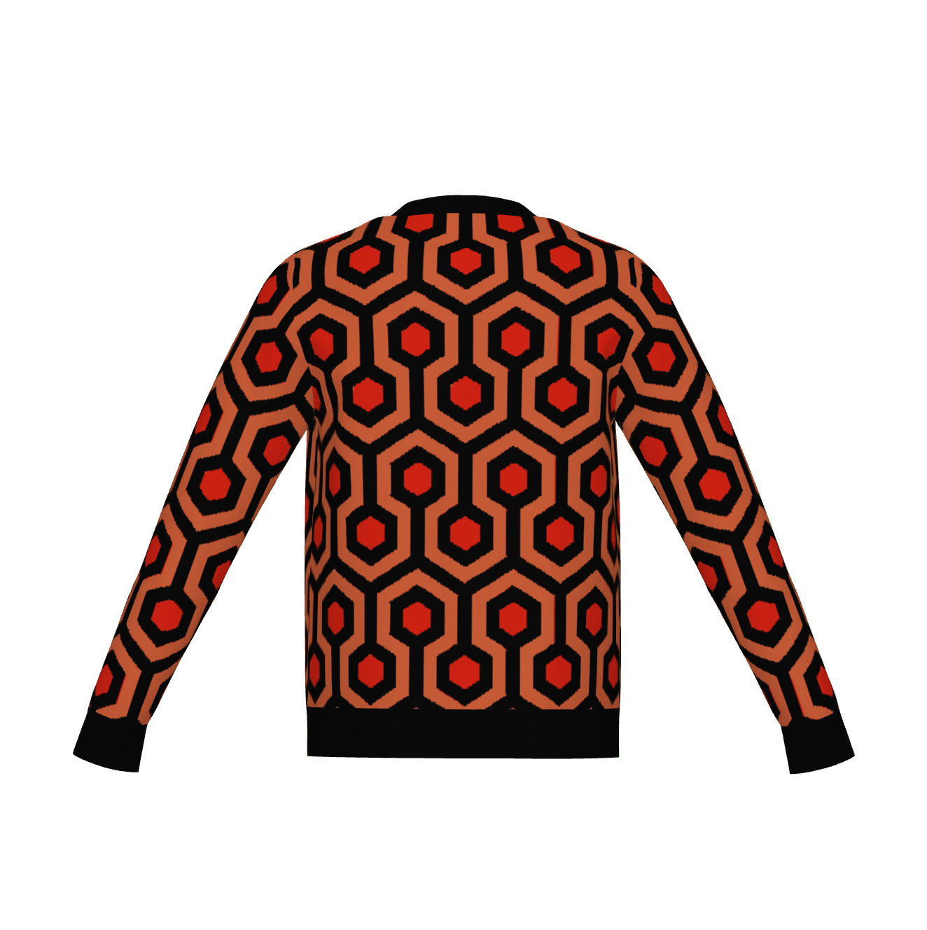 Overlook Hotel Carpet Pattern Sweater, The Shining Pullover, Retro Horror Knitwear