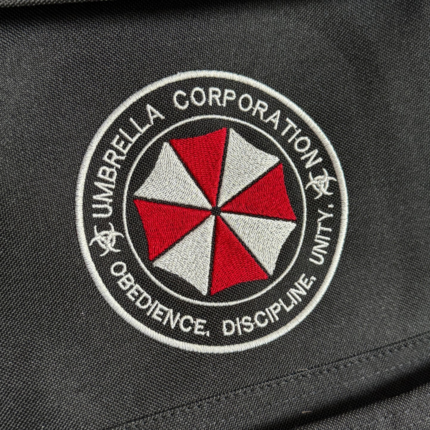 Umbrella Corporation logo on a black background