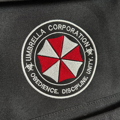 Umbrella Corporation logo on a black background