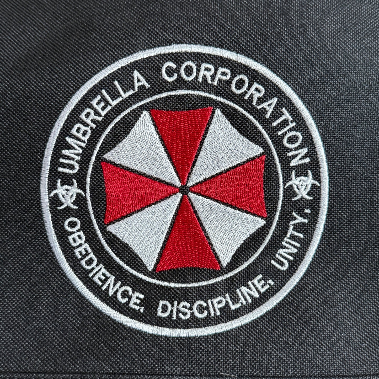 Umbrella Corporation logo on a black background