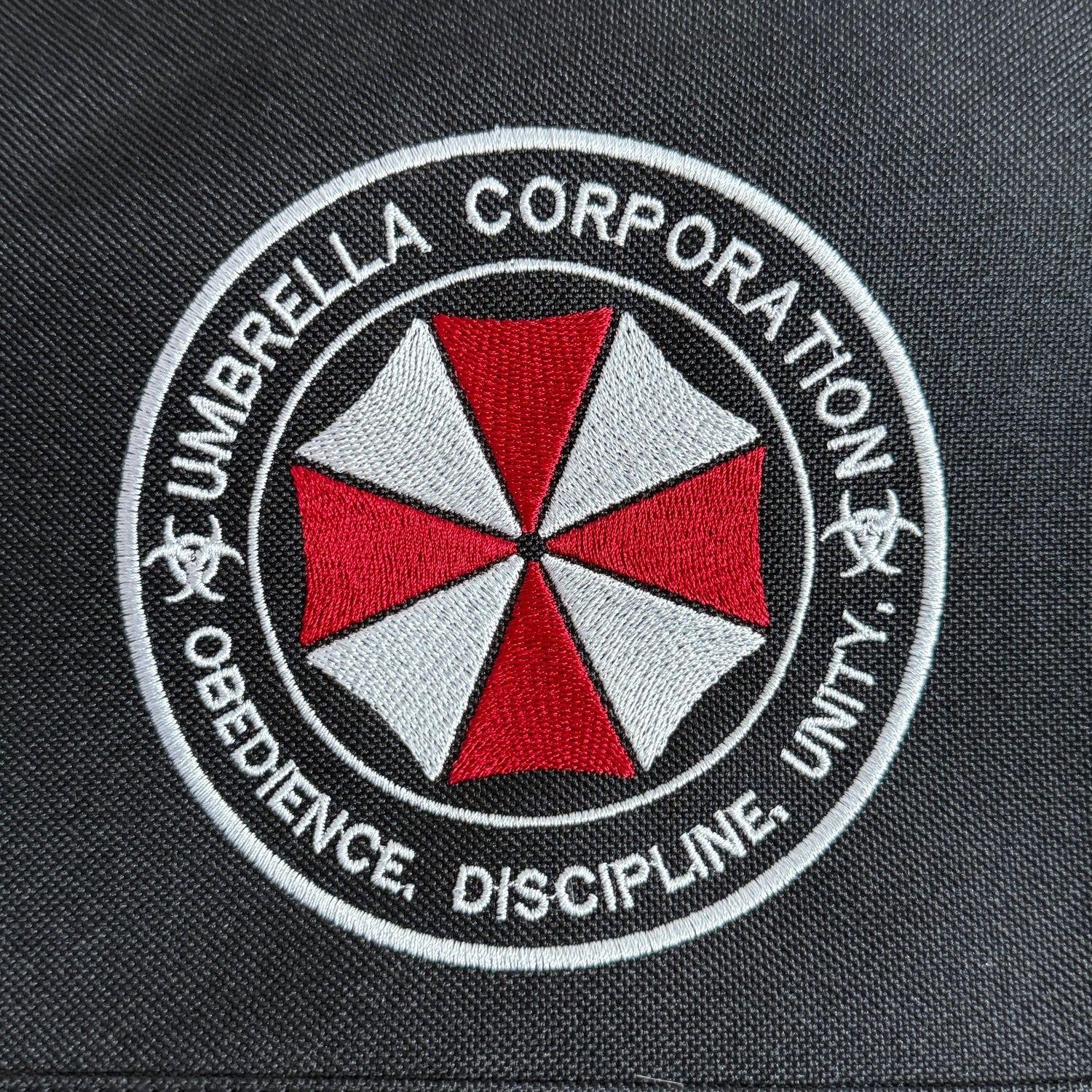 Umbrella Corporation logo on a black background