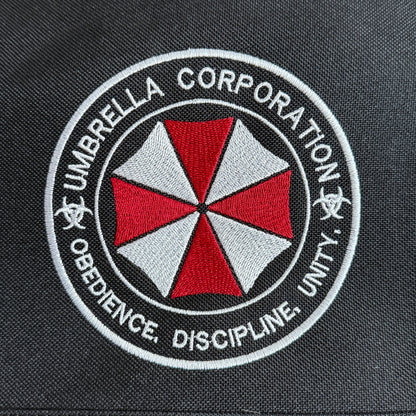 Umbrella Corporation logo on a black background