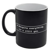 Undertale Black SOUL Heart Mug - 'Despite Everything It's Still You'