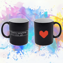 Undertale Black SOUL Heart Mug - 'Despite Everything It's Still You'