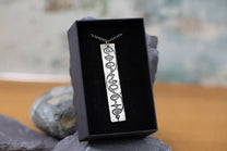 Star Trek Vulcan IDIC Calligraphy - Sterling Silver Pendant Necklace