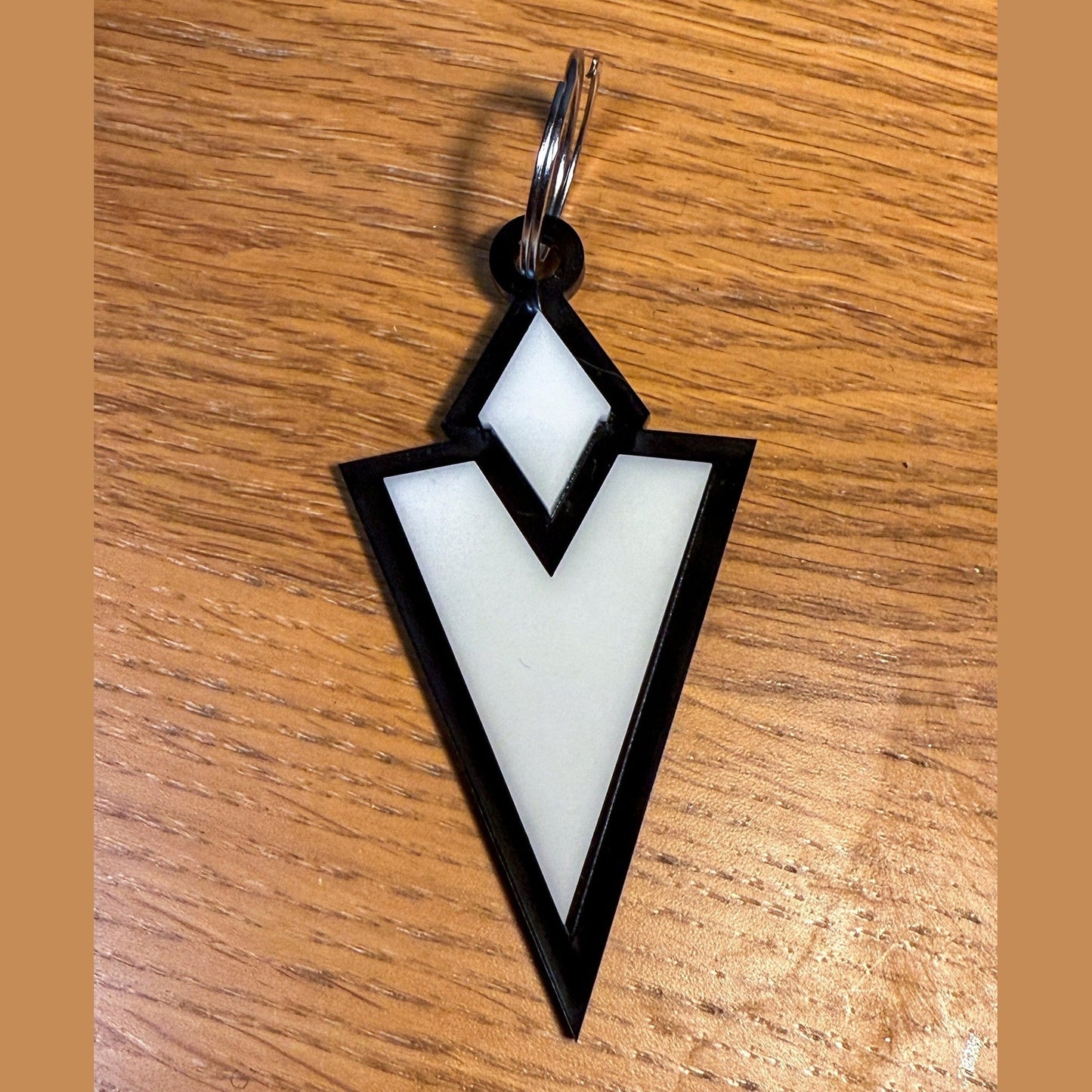 Quest Marker 3D Acrylic Keyring, Skyrim Inspired Icon - Gamer Gift