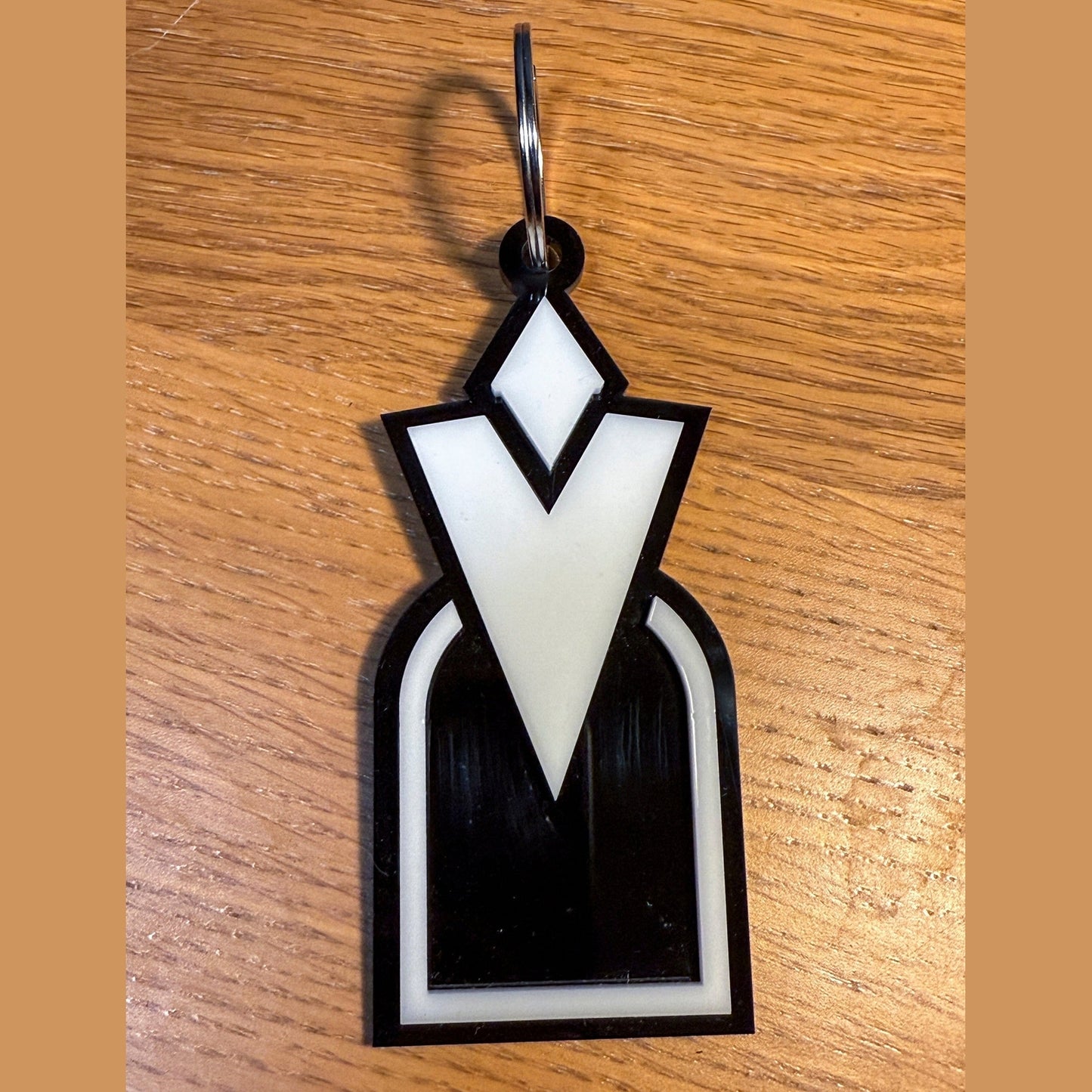 Quest Marker 3D Acrylic Keyring, Skyrim Inspired Icon - Gamer Gift